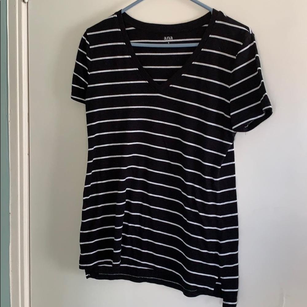 a.n.a. striped tee